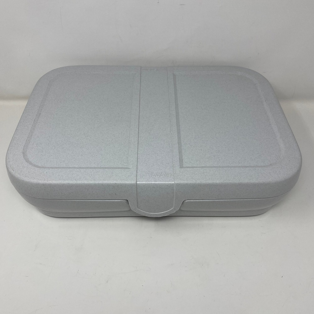 Aladdin Food Carrier Gray Insulated ICC100 Microwave Safe Made in USA